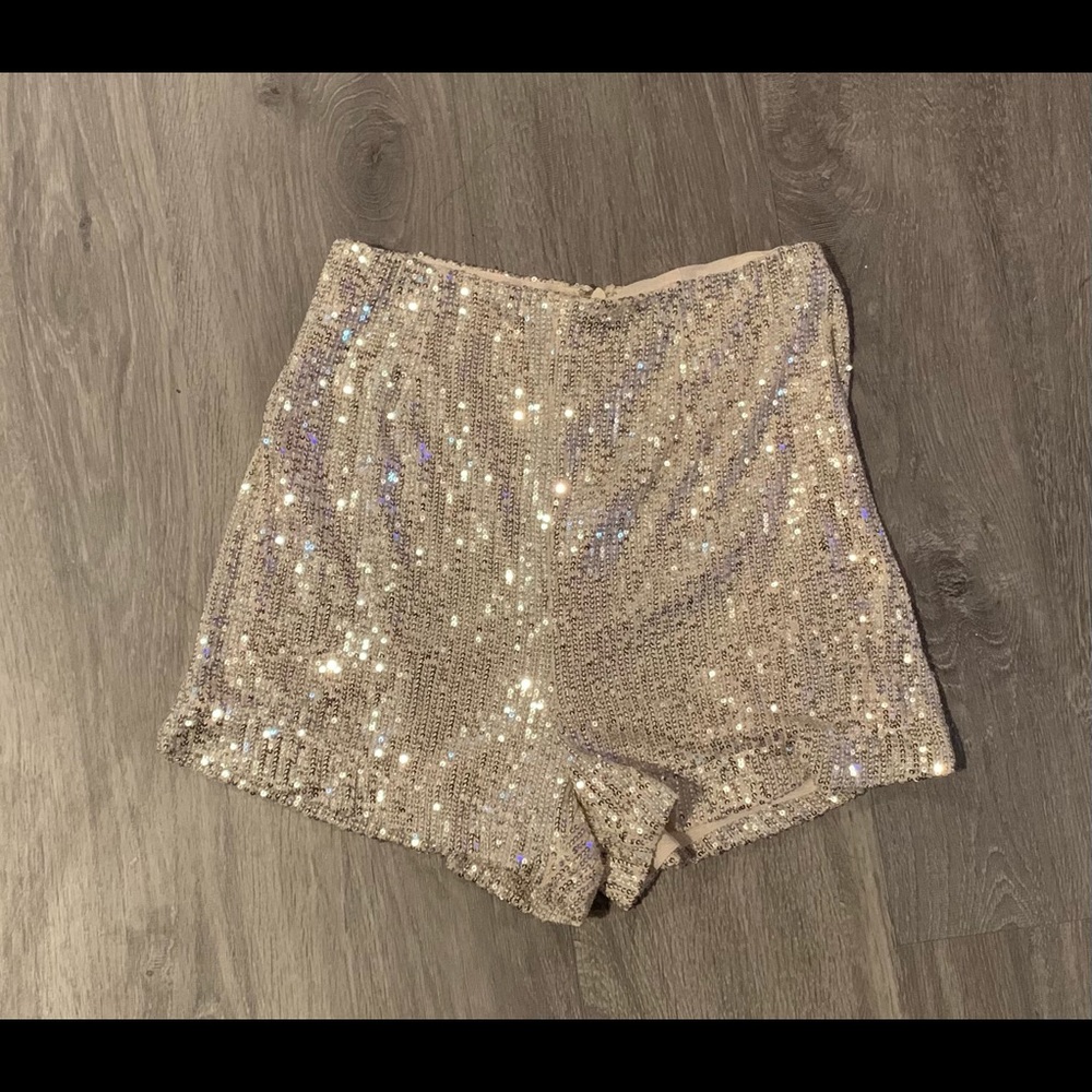 Sequin High Waisted Shorts